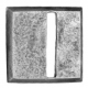  20mm square, horizontal slot, textured 