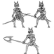  Anubis jackal warrior with pole arms 