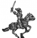  Men of Grandeur officer mounted with sword 